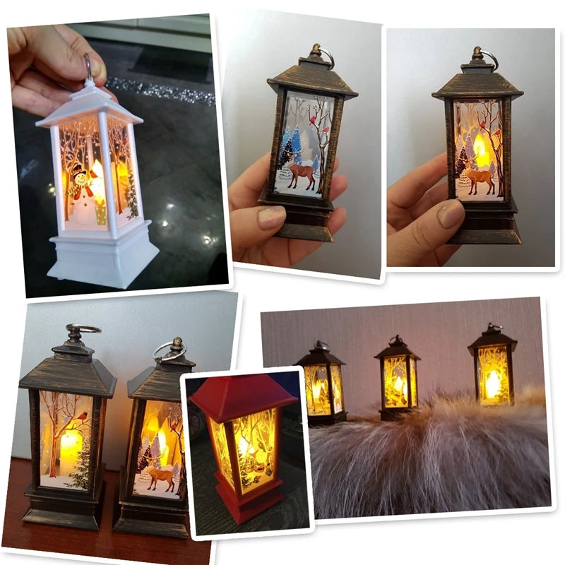 Christmas Lantern Light Decorations for Home Christmas Tree Ornaments