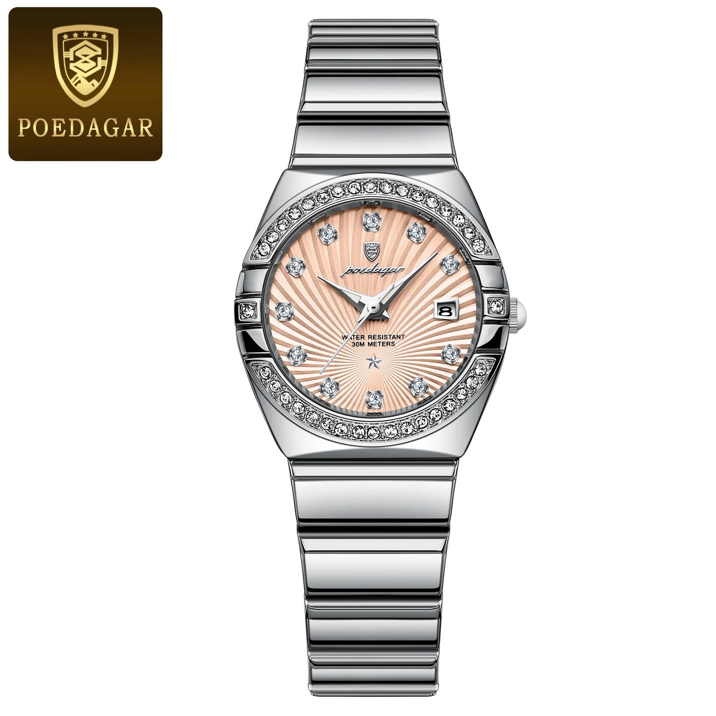POEDAGAR Luxury Trendy Ladies Watch Luminous Waterproof Woman Watch