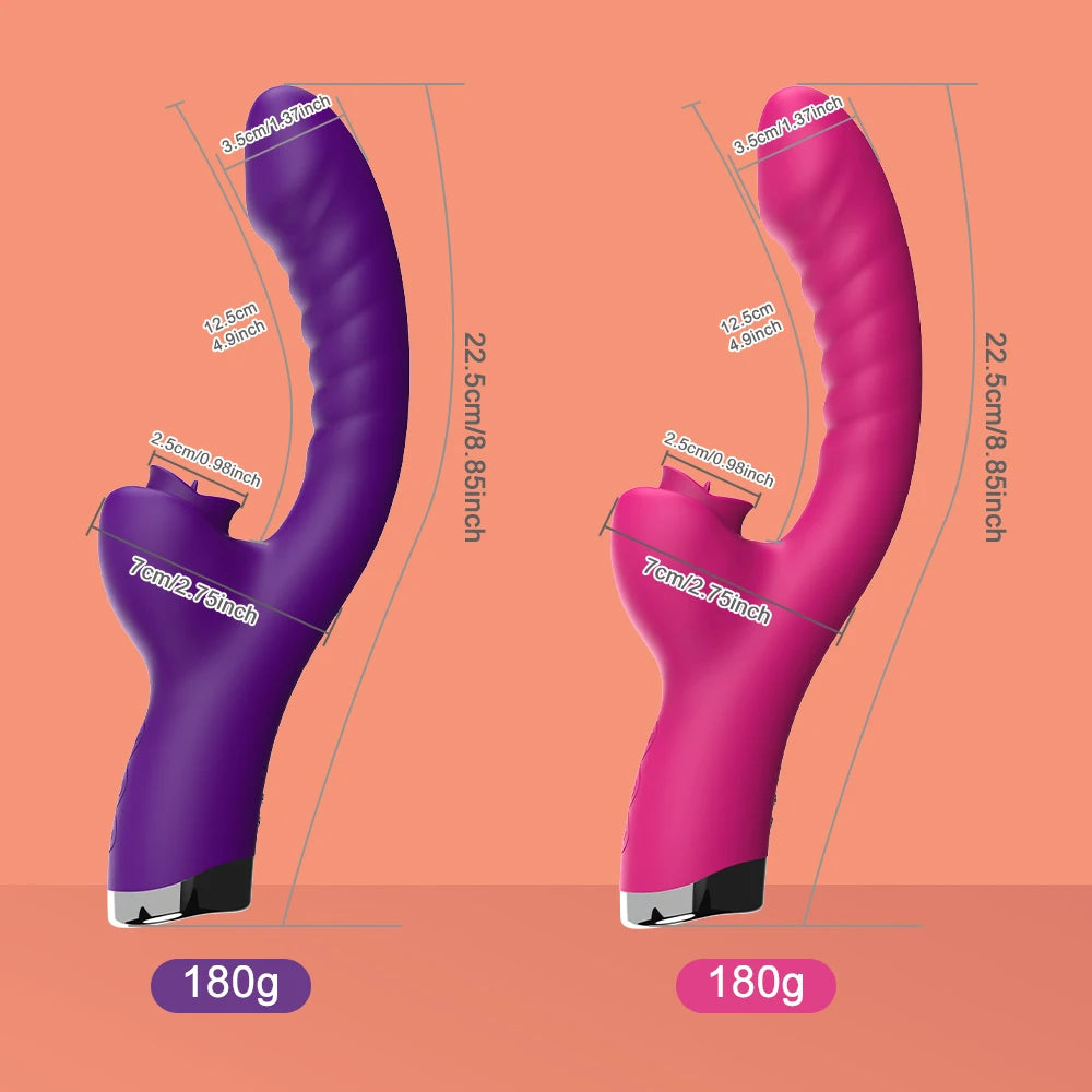 Tongue Licking Clitoris Vibrator For Women Dildo Female G Spot Clitoral Stimulator