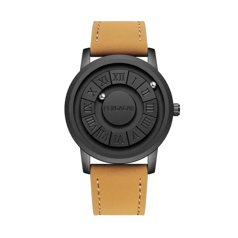 Luxury Watch Men Creative Scrolling Pointer Magnetic Force Sport Watch