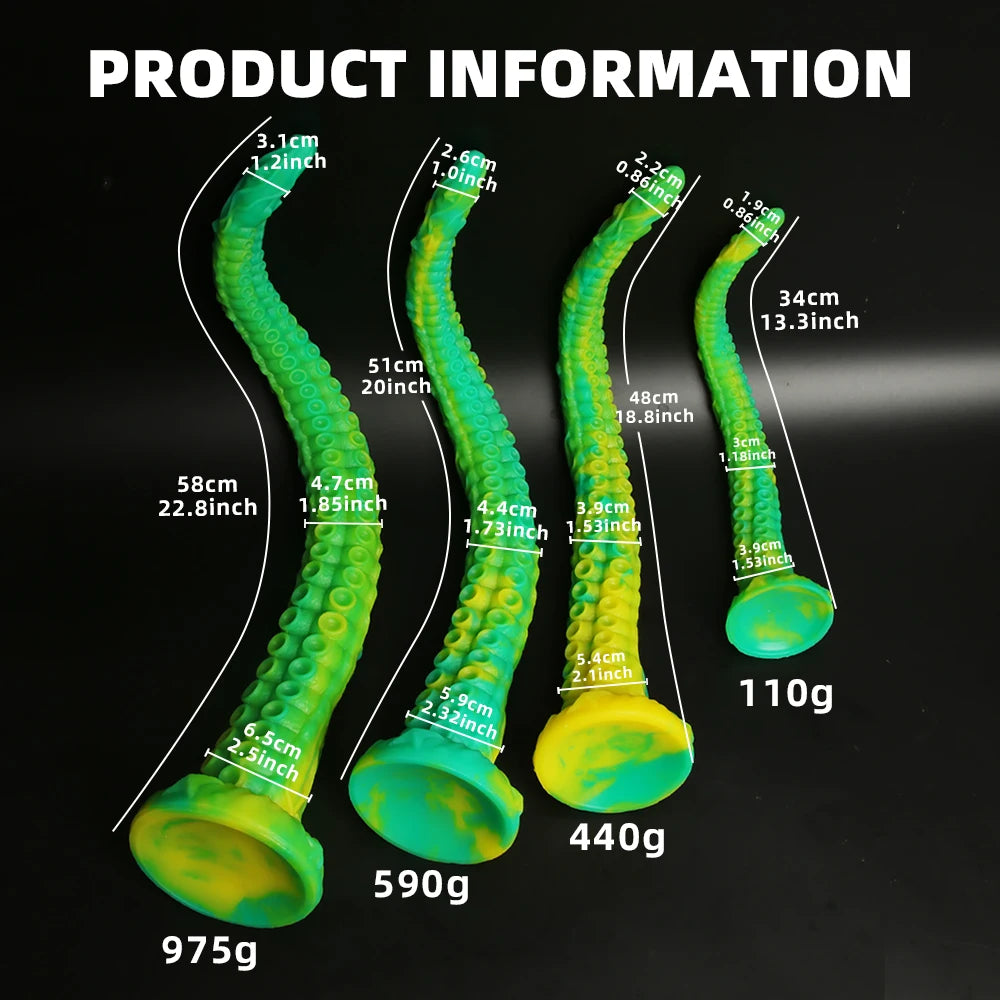 Long Butt Plug Tentacle Dildo Penis Progressive Vagina Octopus Anal Plug Adult Sex Toy