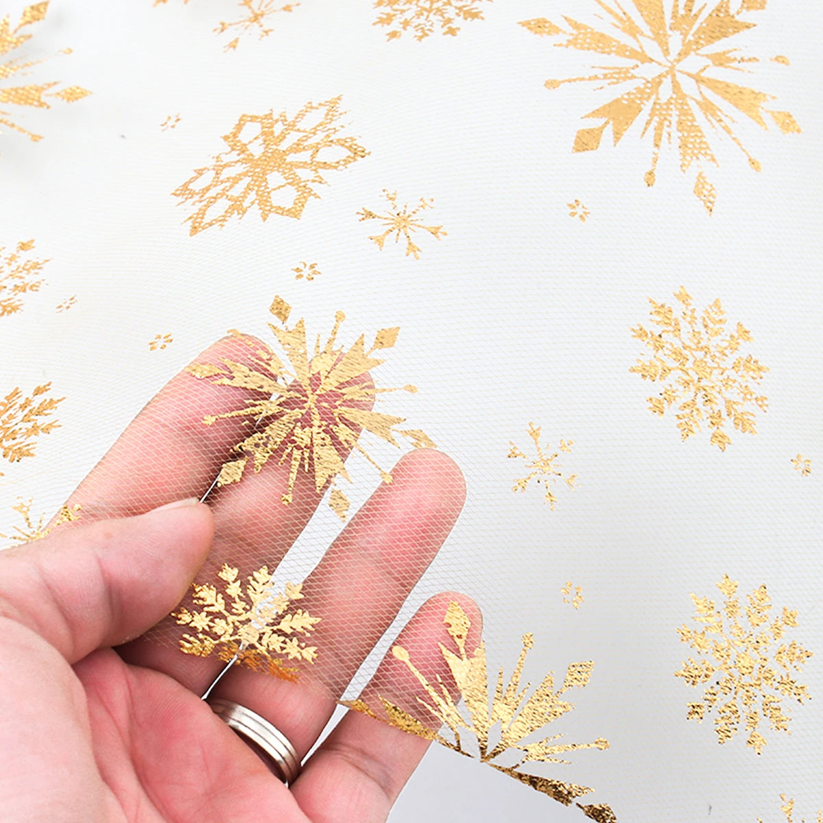 Christmas Golden Table Runner Decors for Home Table Runner Xmas Ornaments
