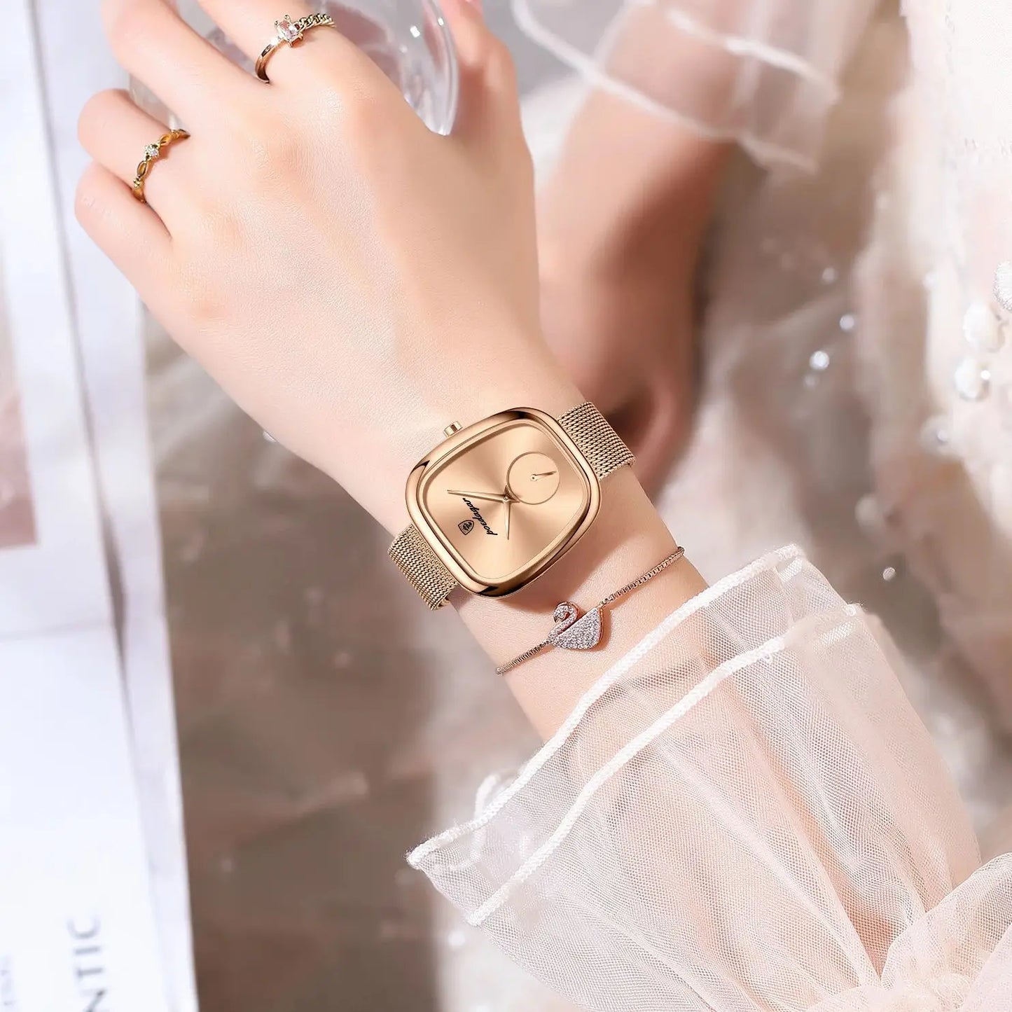 POEDAGAR Luxury Fashion Elegant Ladies Watch Waterproof Watch for Woman