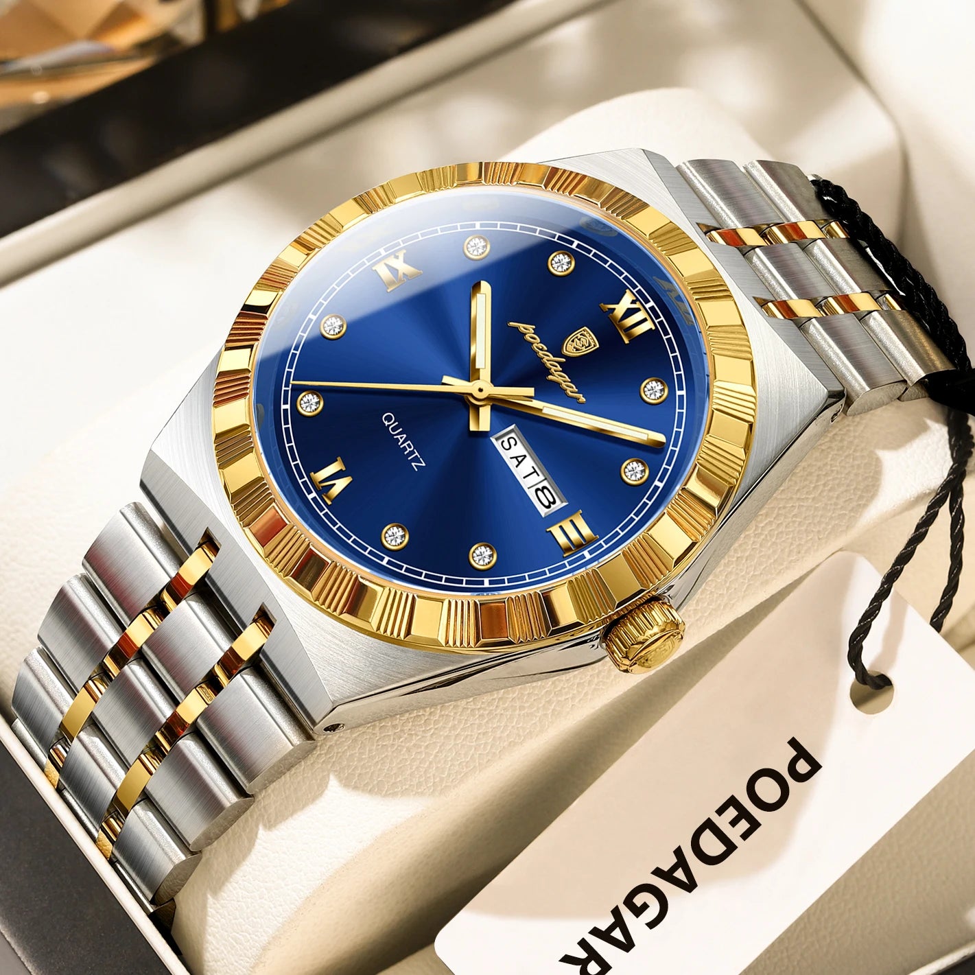 Original Luxury Man Wristwatch Waterproof Luminous Week Date Men's Watch