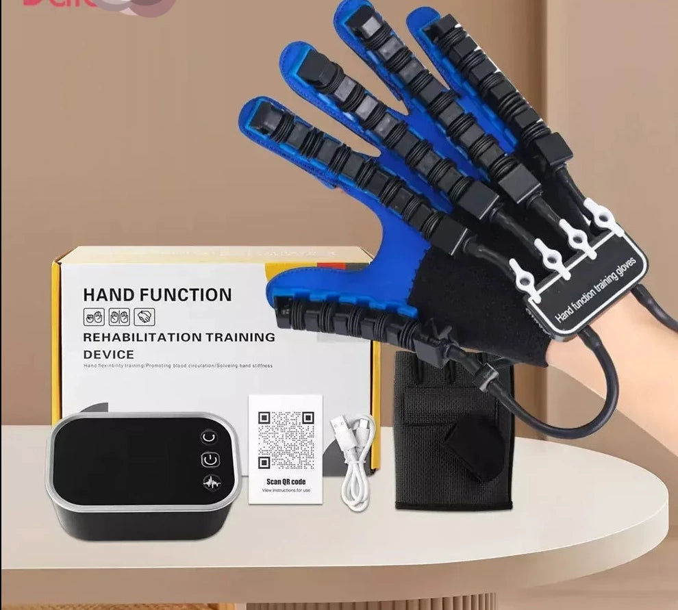 Left & Right Hand Finger Rehabilitation Exerciser Robot Gloves for Stroke