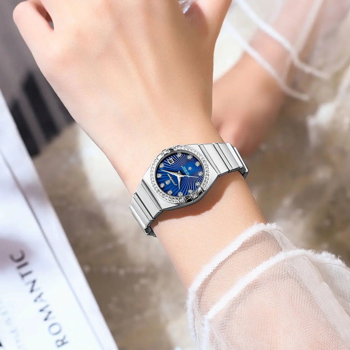 POEDAGAR Luxury Trendy Ladies Watch Luminous Waterproof Woman Watch