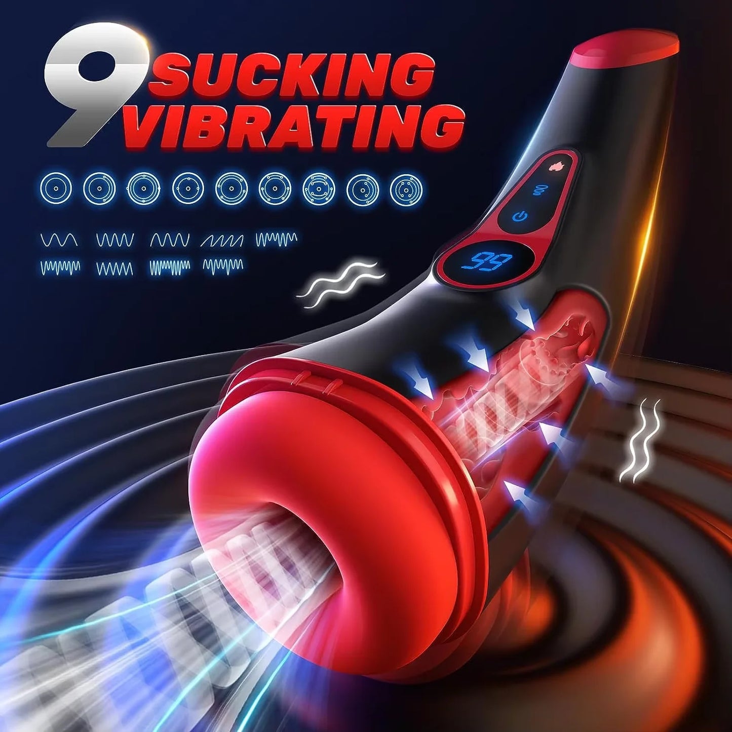 Sucking Male Masturbator Heating Vagina Masturbation Blowjob Erotic Sex Toys