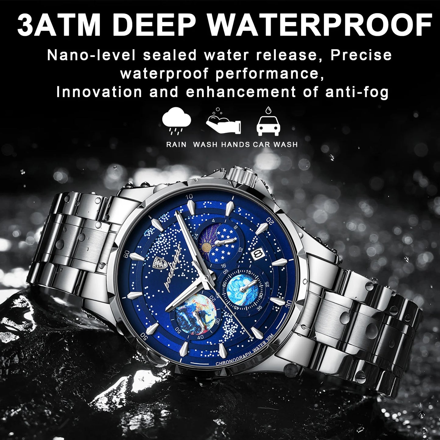 Casual Man Wristwatch Luxury Waterproof Luminous Date Men Watch