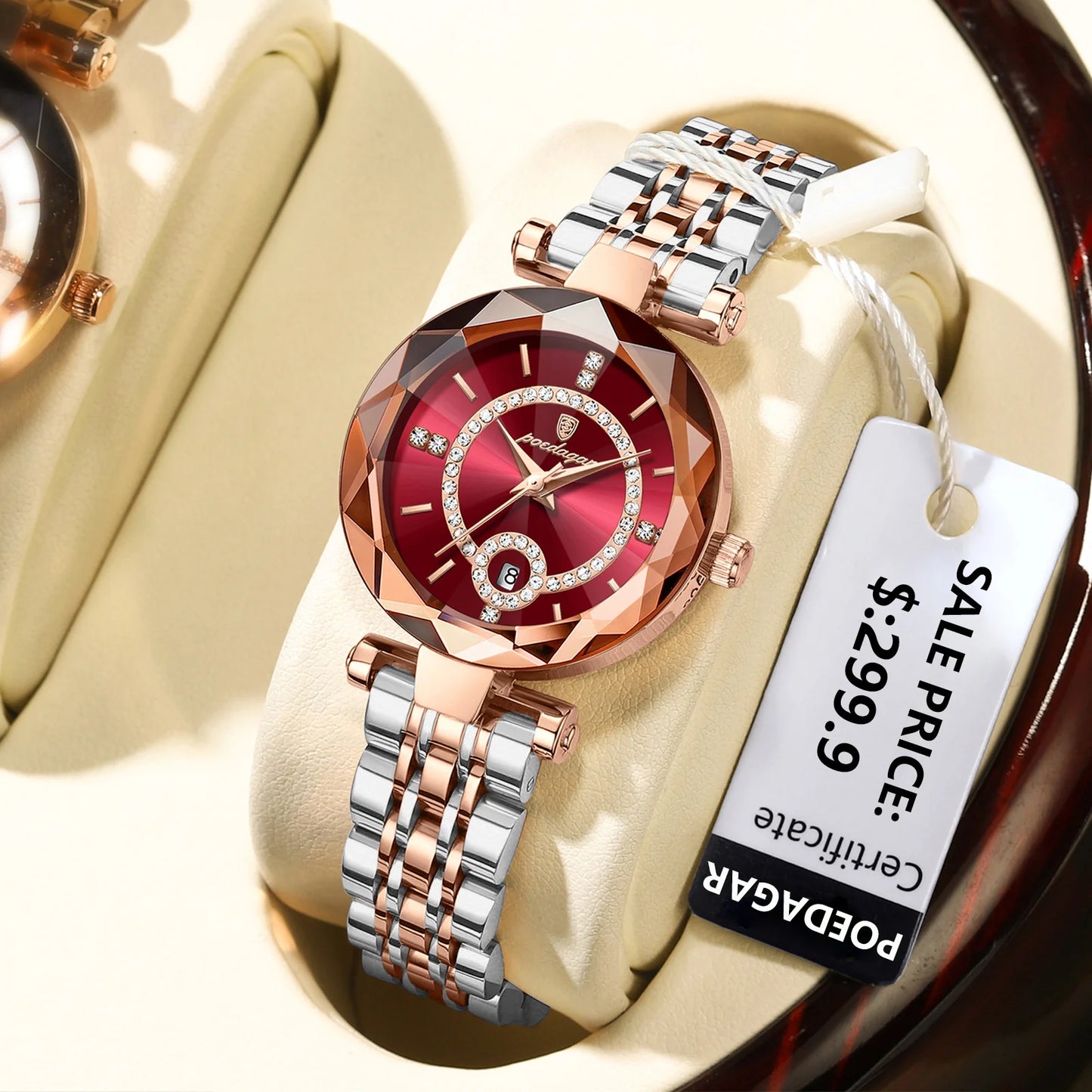 POEDAGAR Watches For Woman Waterproof Stainless Steel Ladies Watch
