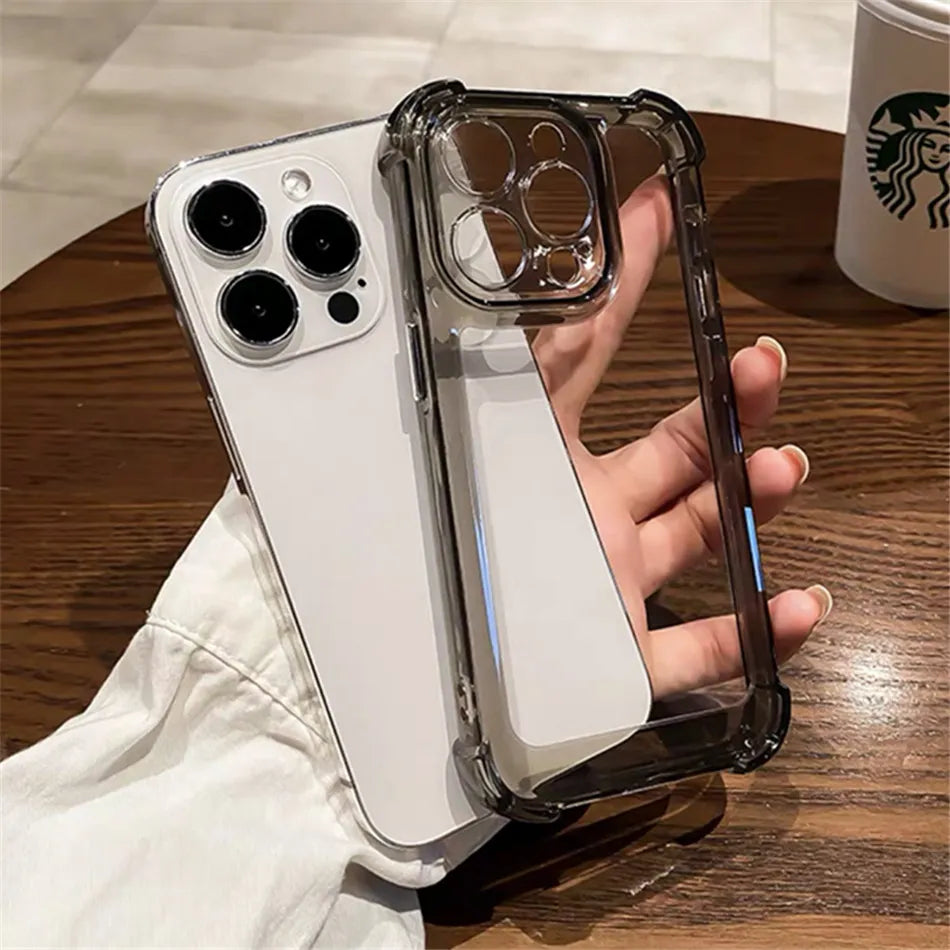 Shockproof Clear Case For iPhone 14 13 12 11 15 Pro Max X XR XS 8 Plus Back Cover
