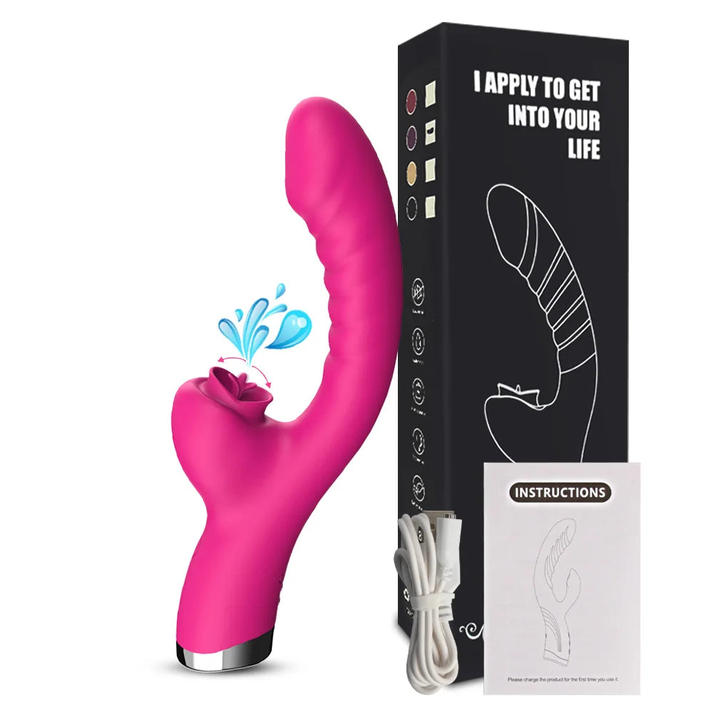 Tongue Licking Clitoris Vibrator For Women Dildo Female G Spot Clitoral Stimulator