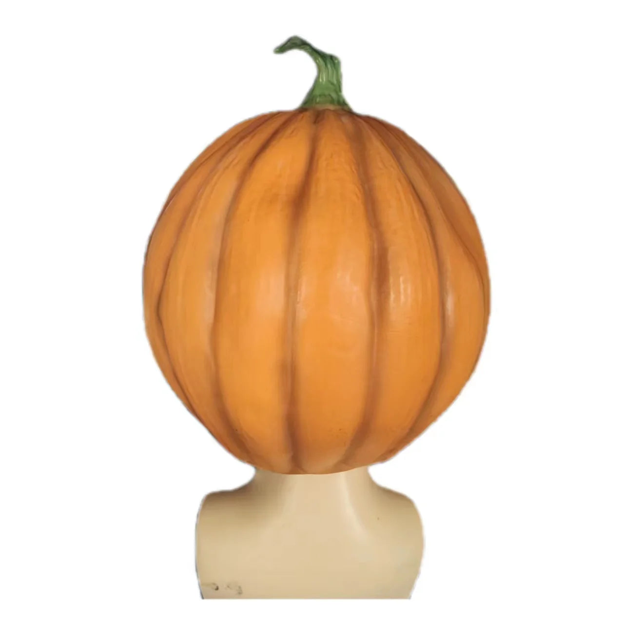 1 horror-style Halloween pumpkin-themed headgear mas latex realistic pumpkin