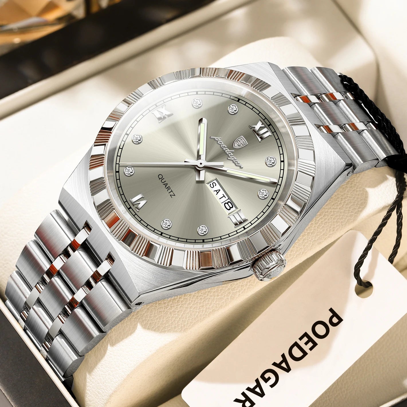 Original Luxury Man Wristwatch Waterproof Luminous Week Date Men's Watch
