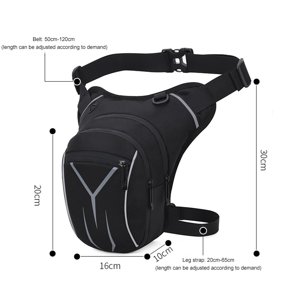 Motorcycle Drop Waist Leg Bag Portable Waterproof EVA Leg Side Bag