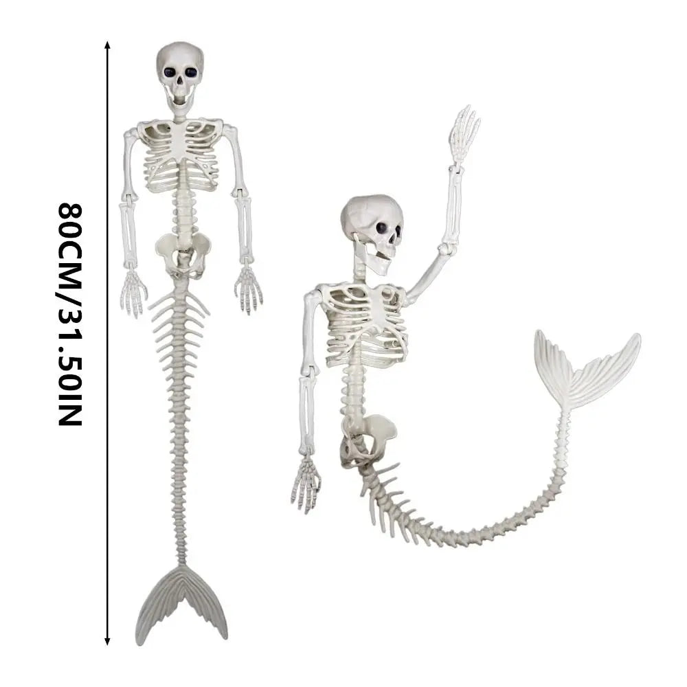 Skeleton Mermaid Skeleton Portable Plastic Decoration Fish Skeleton