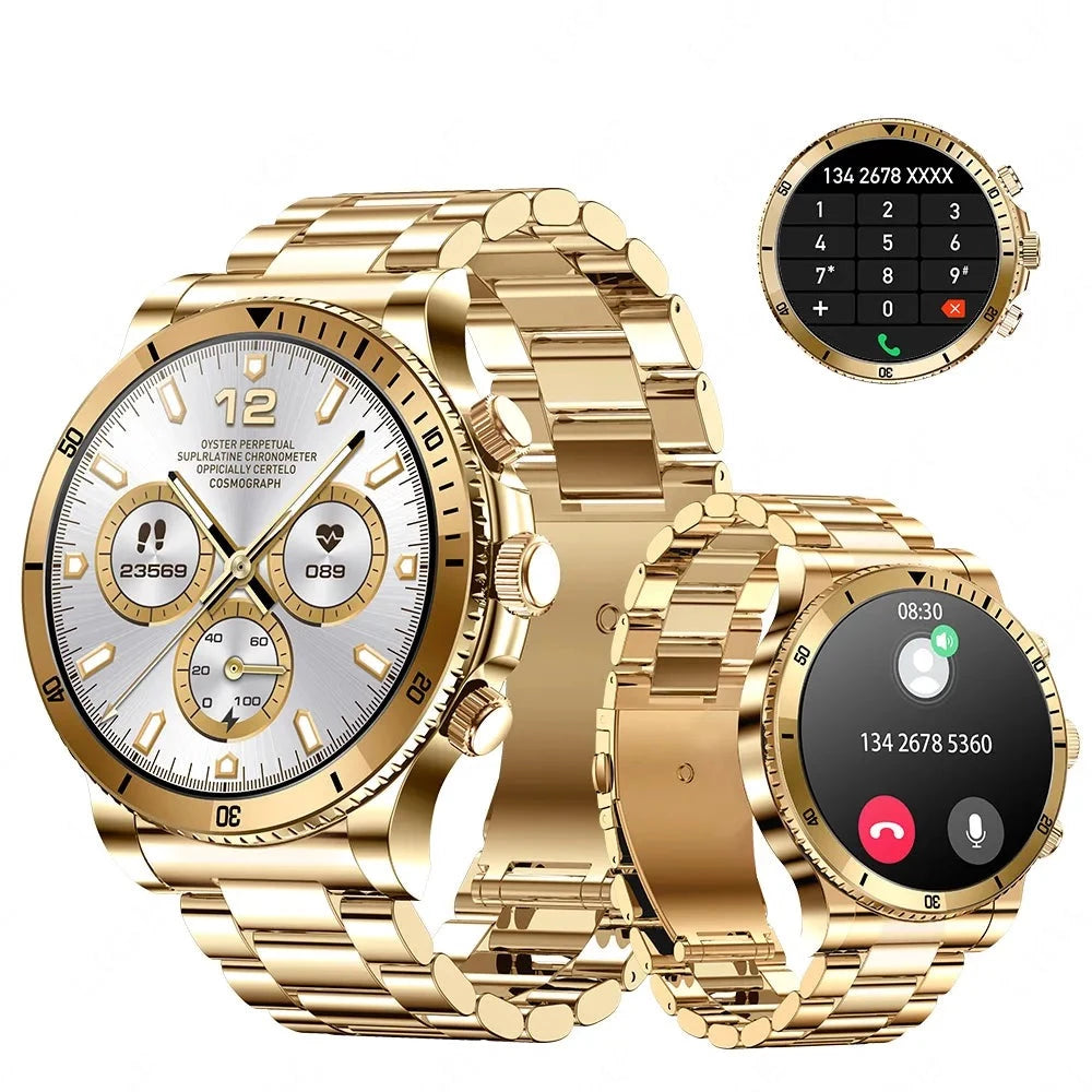 AI Voice Control Men Outdoor Sport Fitness Bracelet Bluetooth Call Smart watch