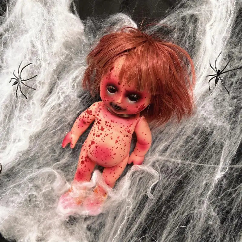 Halloween Scary Blood Doll Ghost Day Rebirth Zombie Baby Infant Horror Decor