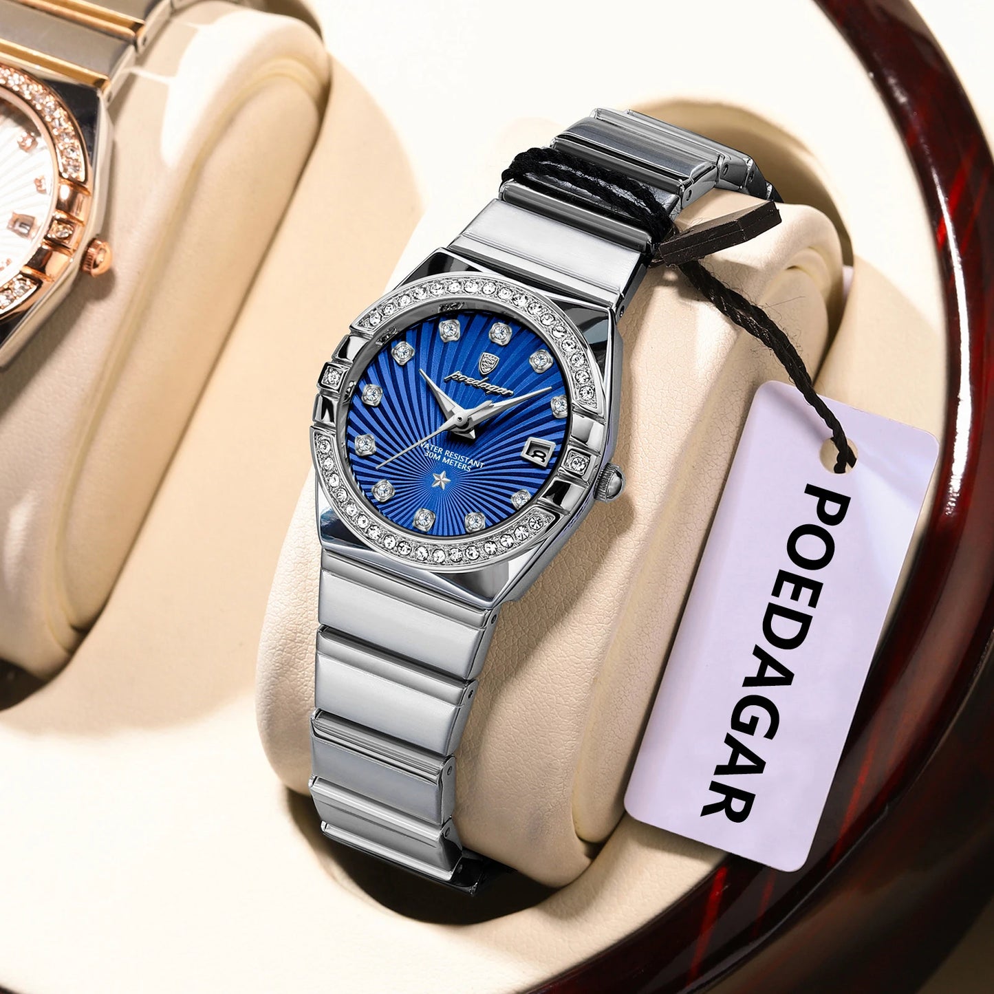 POEDAGAR Luxury Trendy Ladies Watch Luminous Waterproof Woman Watch