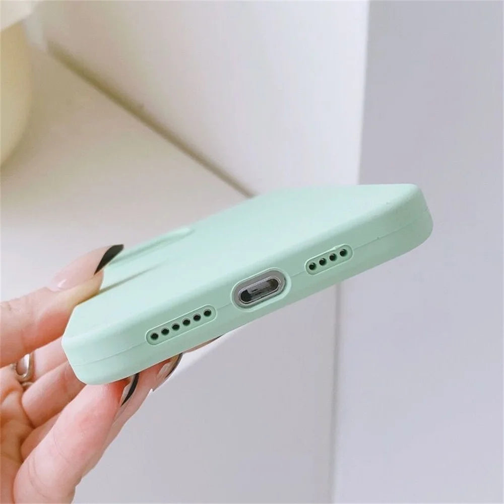 Luxury Original Silicone Case for Apple iPhone 16 15 14 Plus Official Cases