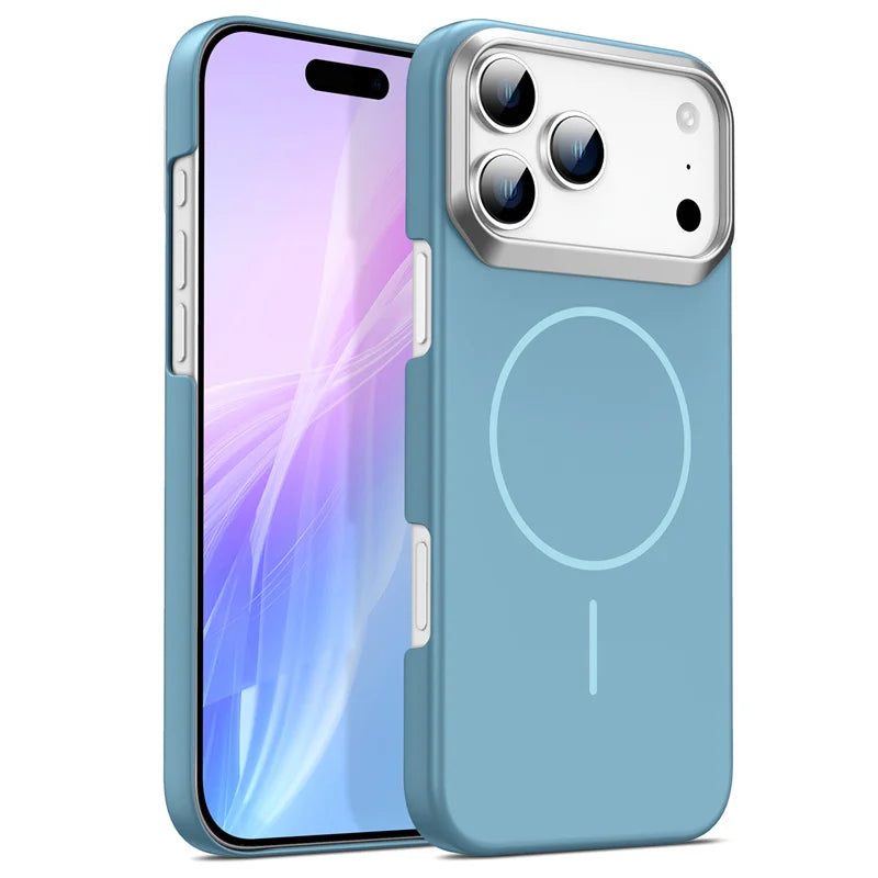 New Fashion Simple Frosted Case for iPhone 17 16 15 14 13 12 11 Pro Max Plus Ultra-thin Anti-fall Damping Magsafe Magnetic Cover
