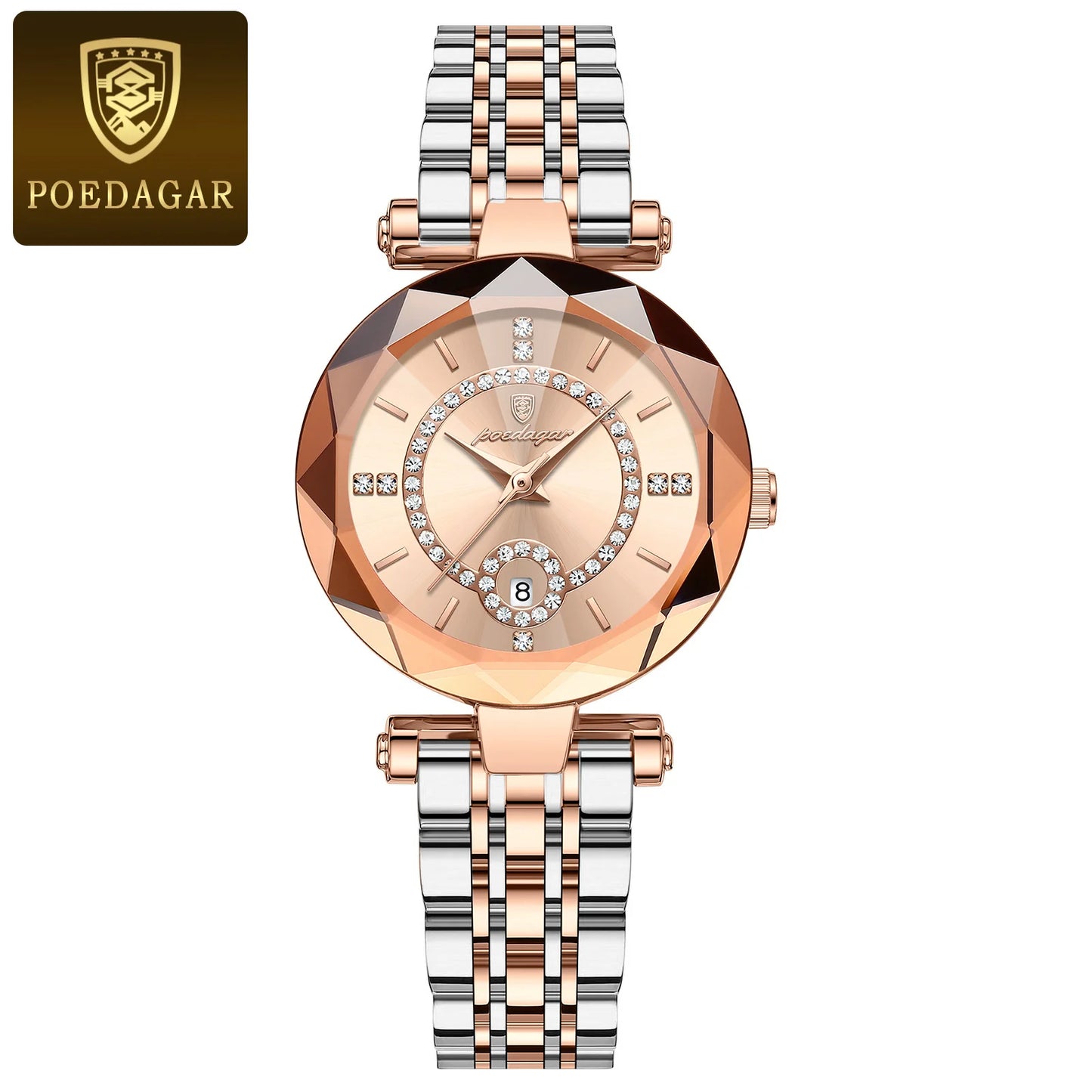 POEDAGAR Watches For Woman Waterproof Stainless Steel Ladies Watch