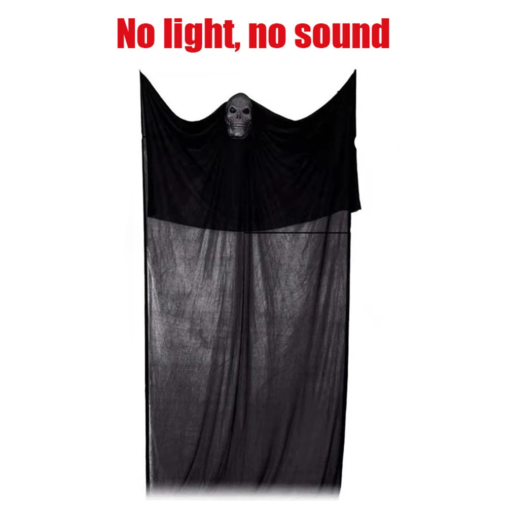 Haunted House Decoration With LED Sound Halloween Hanging Skull Ghost