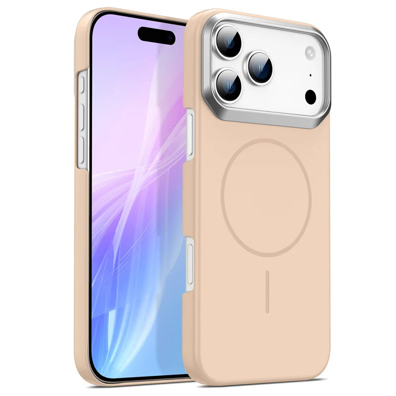 New Fashion Simple Frosted Case for iPhone 17 16 15 14 13 12 11 Pro Max Plus Ultra-thin Anti-fall Damping Magsafe Magnetic Cover