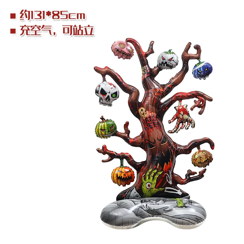Halloween Party Decoration Arrangement Photo Background Props Toy Balloon