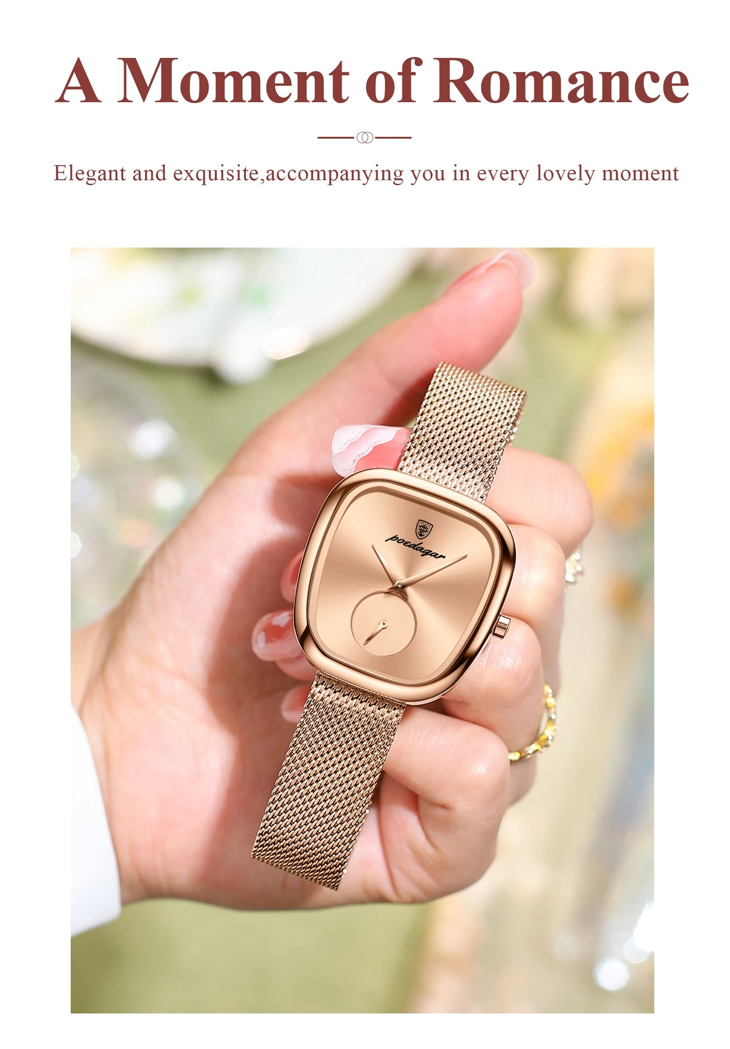 POEDAGAR Luxury Fashion Elegant Ladies Watch Waterproof Watch for Woman