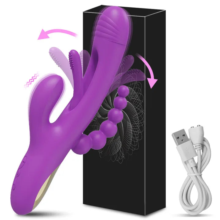 3 in 1 Tapping Flapping Vibrator for Women Clitoris Clit Sucker Stimulator Sex Toy