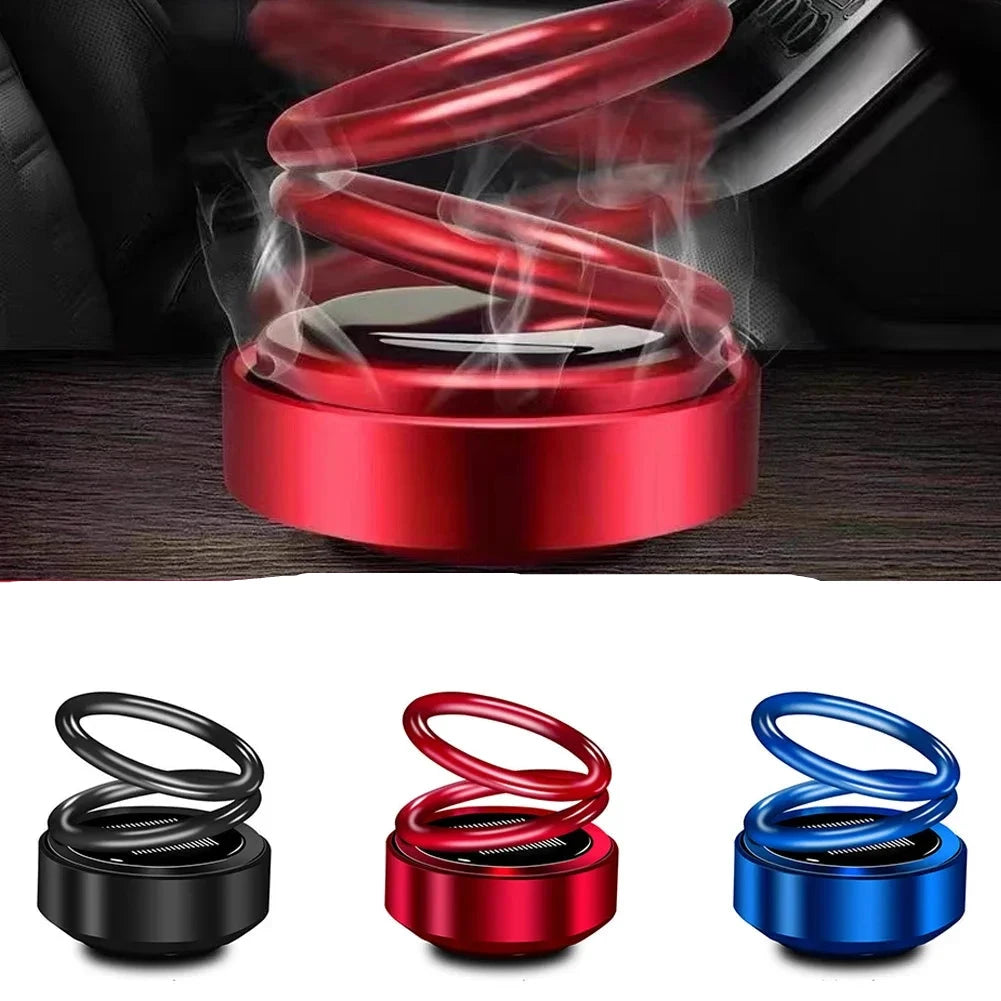 Car Auto Solar Energy Rotating Aromatherapy Air Fresher Diffuser