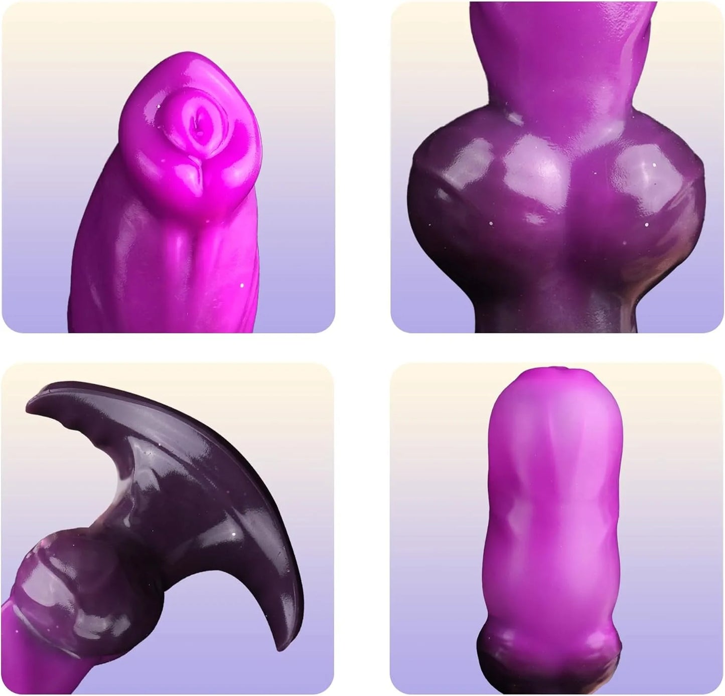 Dildo Monster Inflatable Animal Penis Butt Plug Tail Fantasy Dog Knot Dildos
