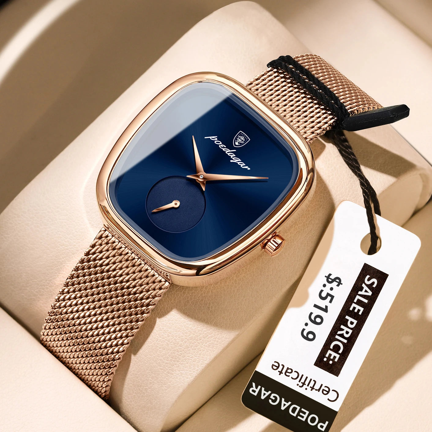 POEDAGAR Luxury Fashion Elegant Ladies Watch Waterproof Watch for Woman