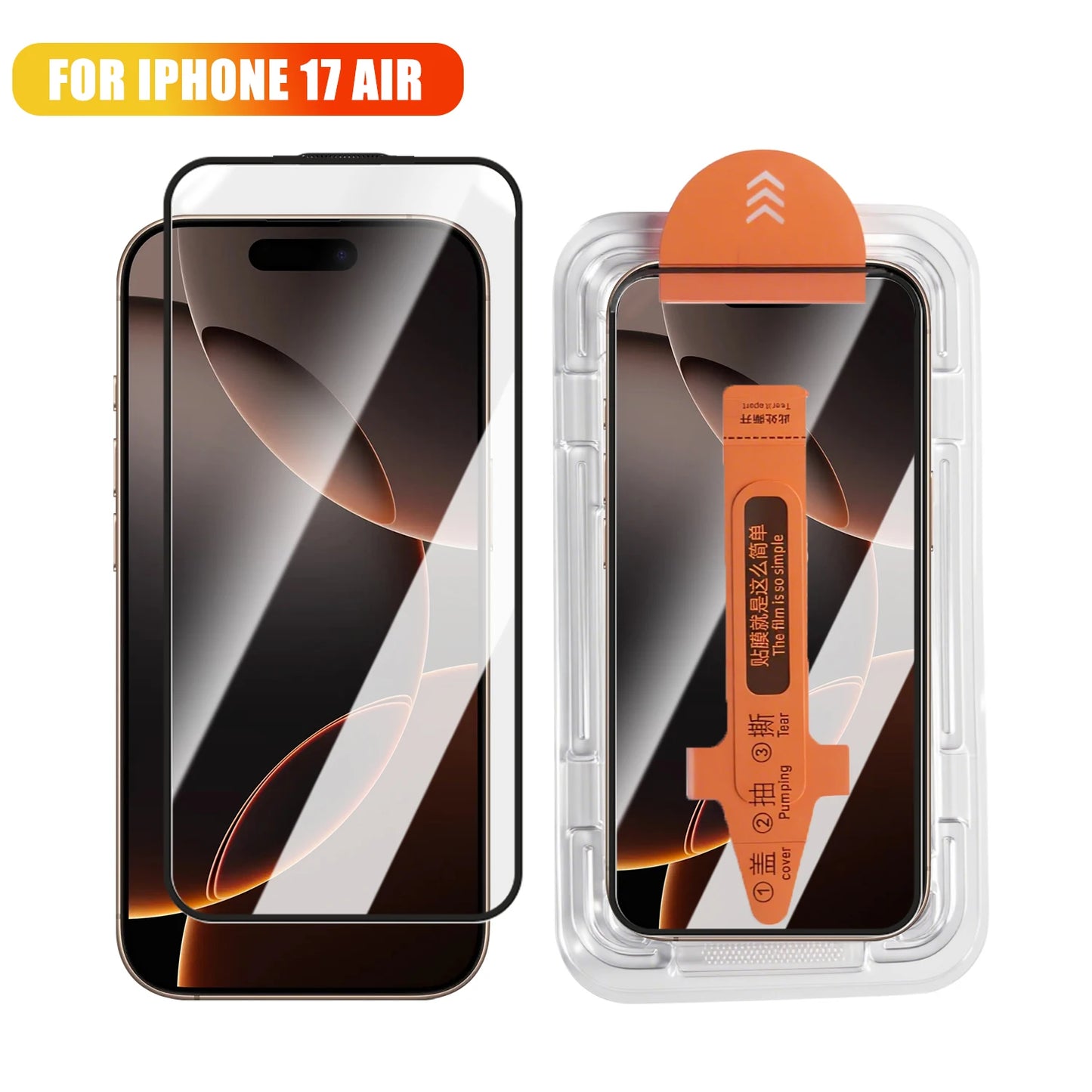Easy To Install Tempered Glass for IPhone 17 Promax Air HD Clear Anti-scratch Protective Film