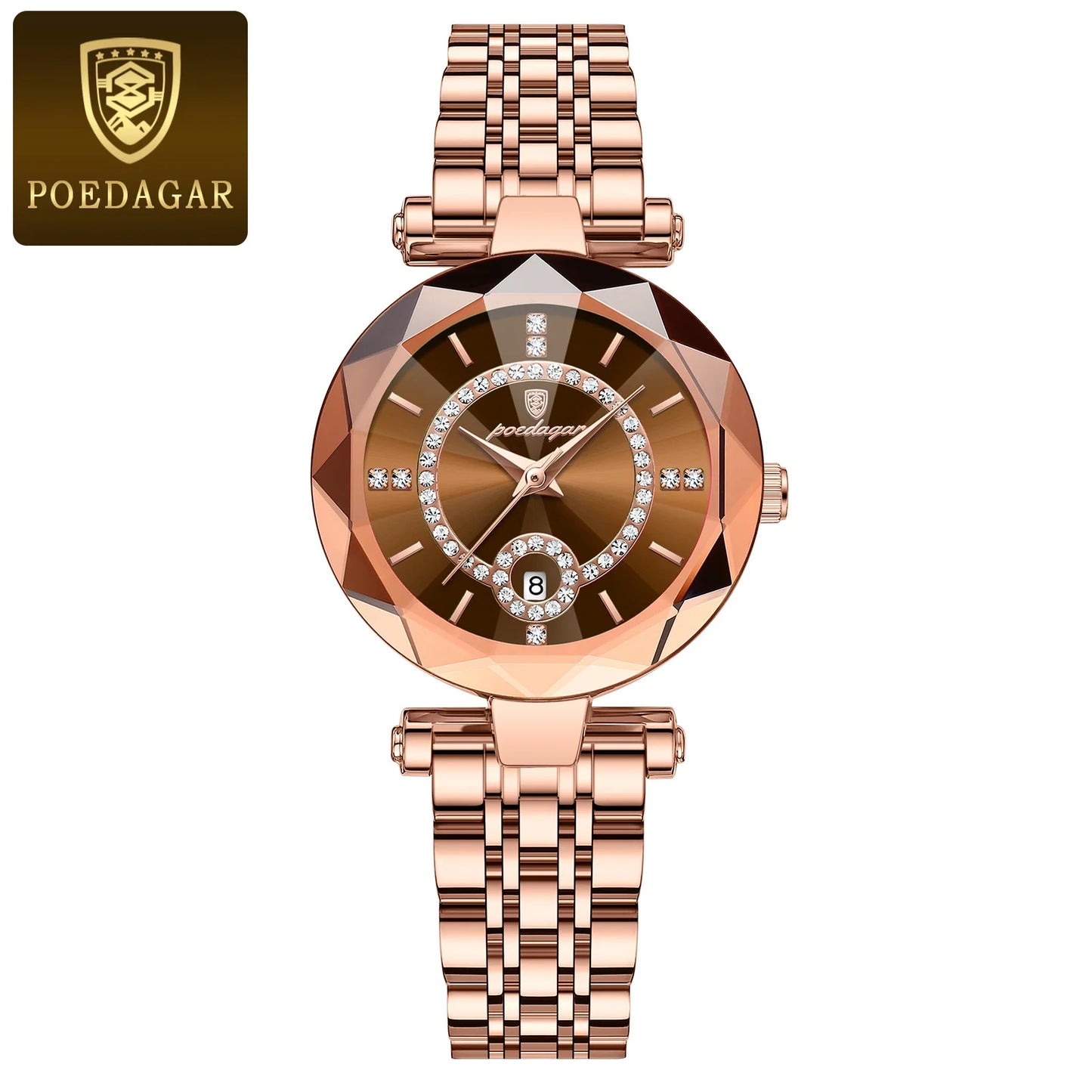 POEDAGAR Watches For Woman Waterproof Stainless Steel Ladies Watch