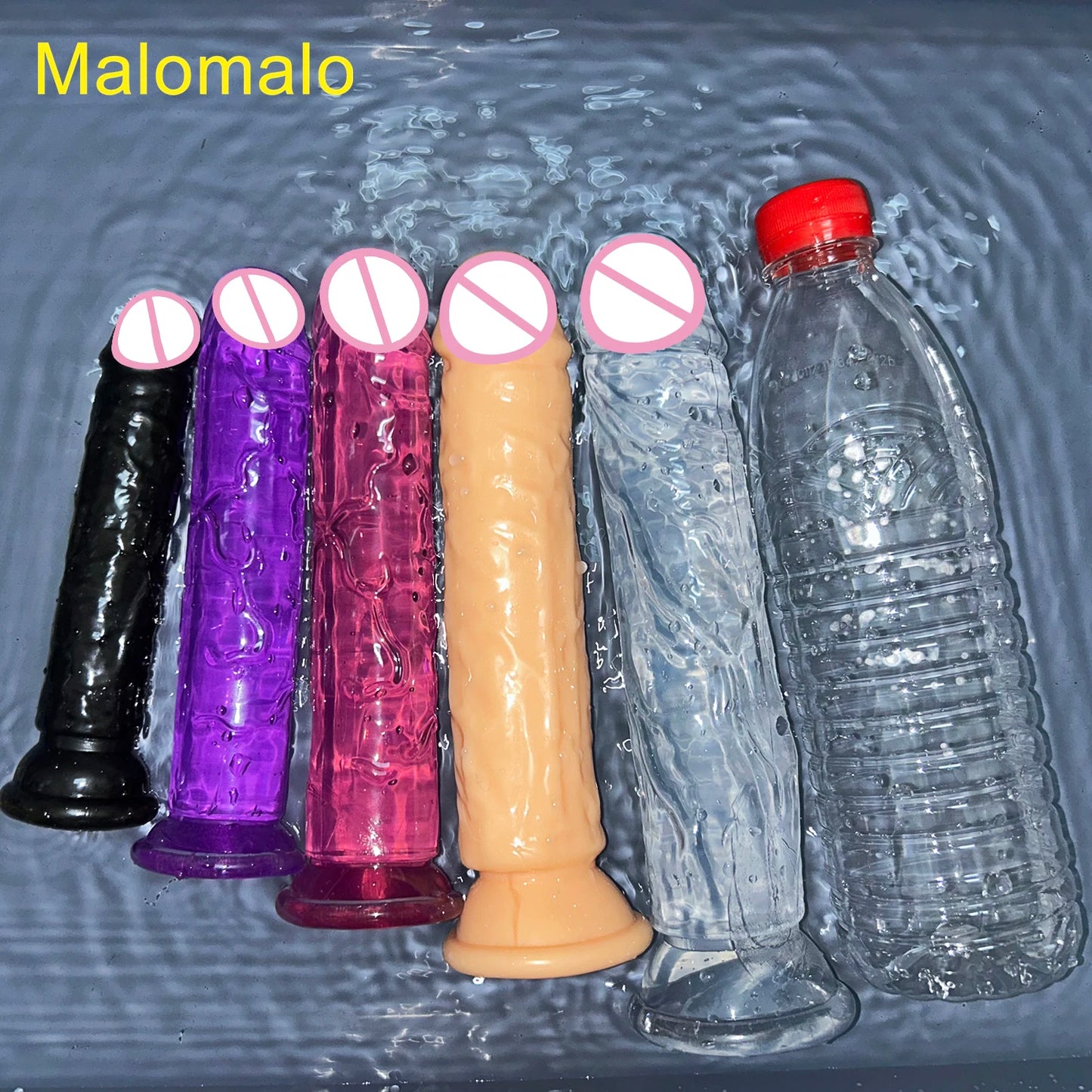 Cheap 5 Colors Small Transparent Dildo Suction Cup Jelly Dick Women Erotic Sex Toys