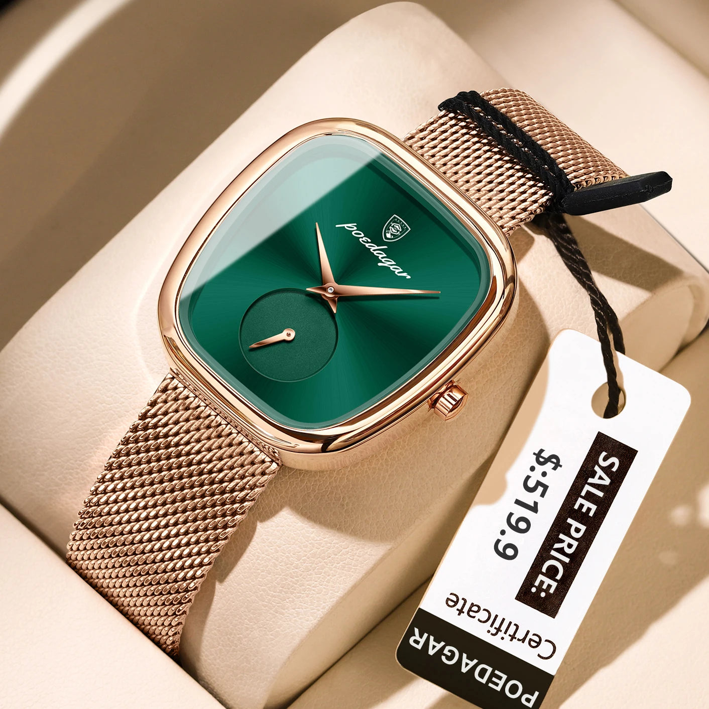 POEDAGAR Luxury Fashion Elegant Ladies Watch Waterproof Watch for Woman