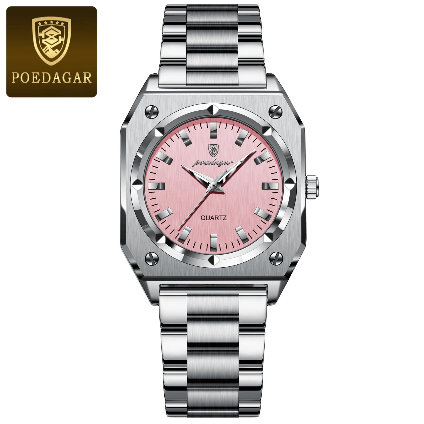 Luxury Casual Ladies Wristwatch Waterproof Stainless Steel Luminous Woman Watch