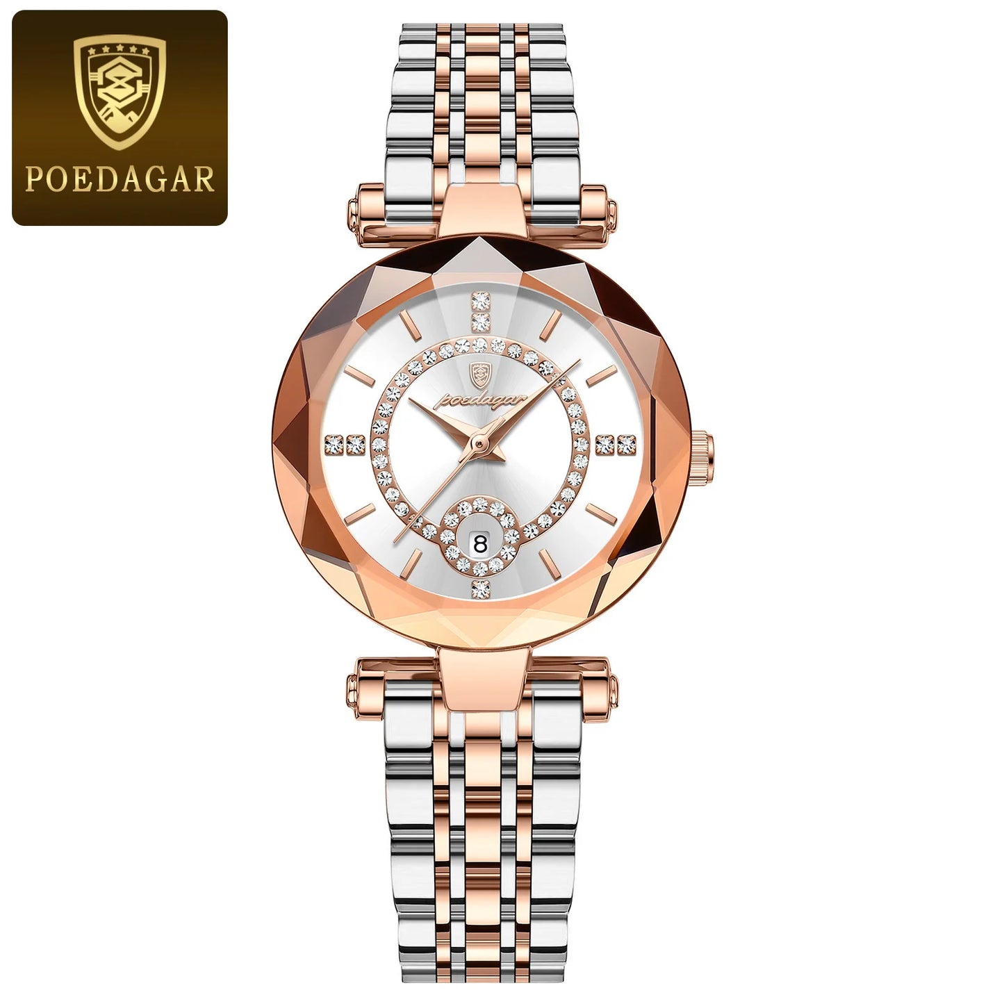 POEDAGAR Watches For Woman Waterproof Stainless Steel Ladies Watch