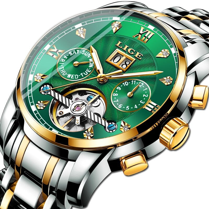 Tourbillon Waterproof Sport Automatic Mechanical Watch For Men
