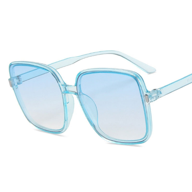 Square Woman Retro Vintage Gradient Sunglasses