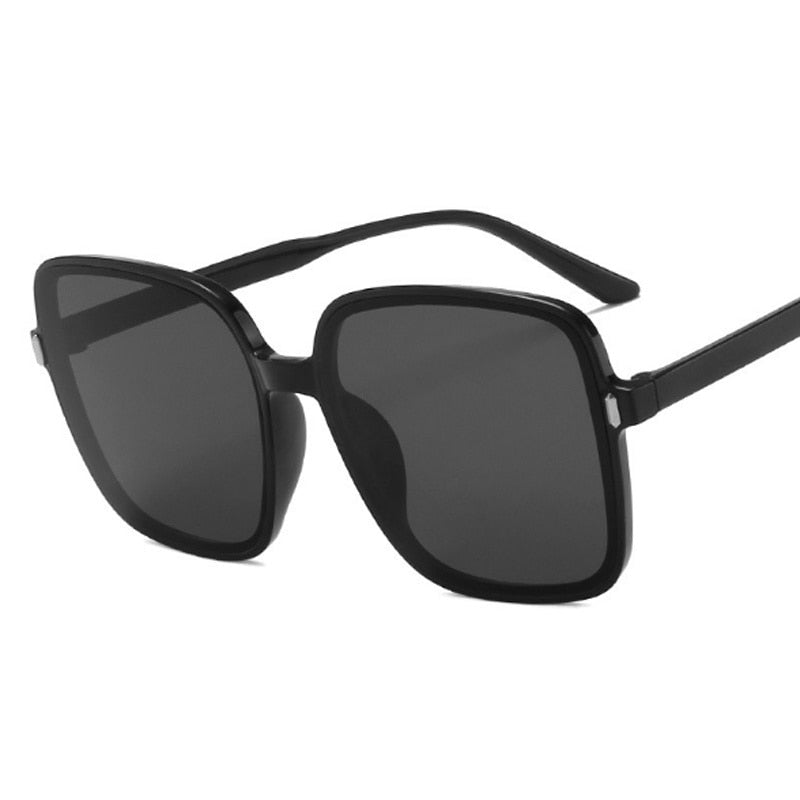 Square Woman Retro Vintage Gradient Sunglasses