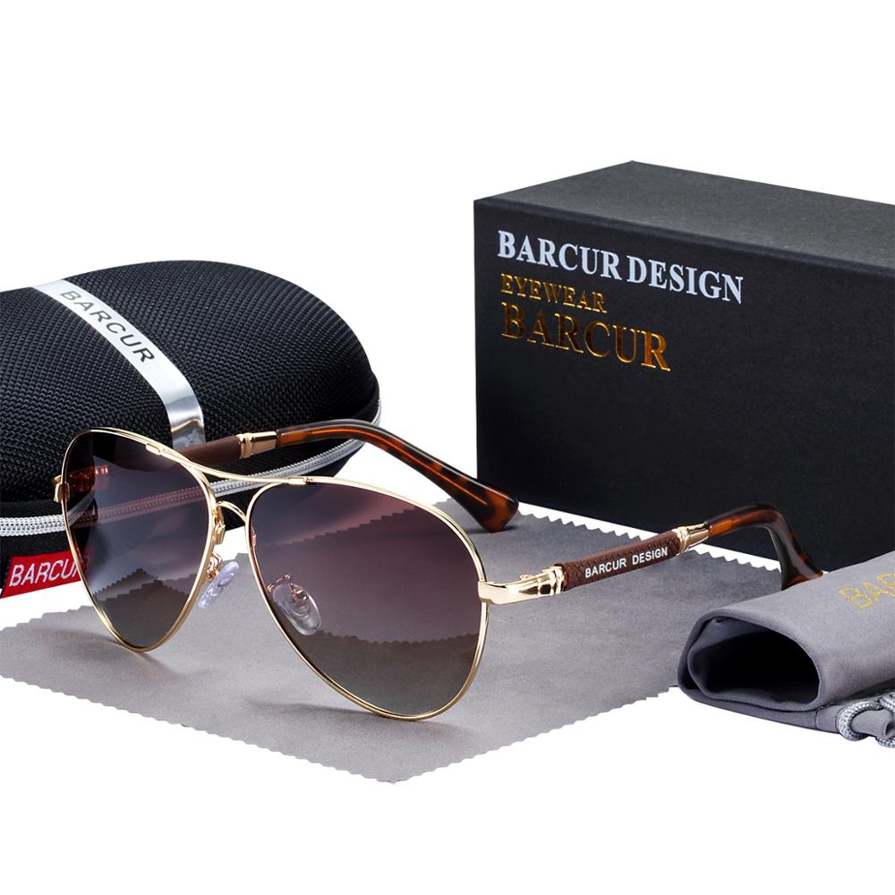 Titanium Alloy Polarized men Women Pilot Gradient sunglasses