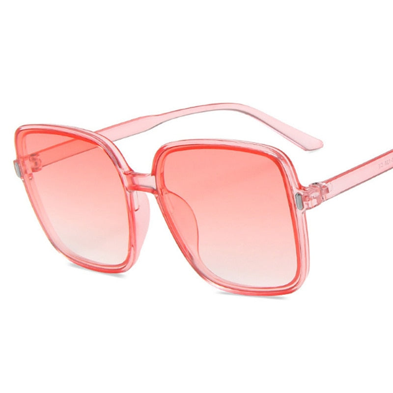 Square Woman Retro Vintage Gradient Sunglasses