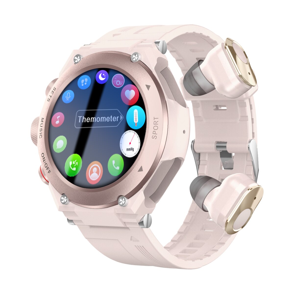 2 in 1 TWS Wireless Headphone Local Music Call Men Women Smart Watch