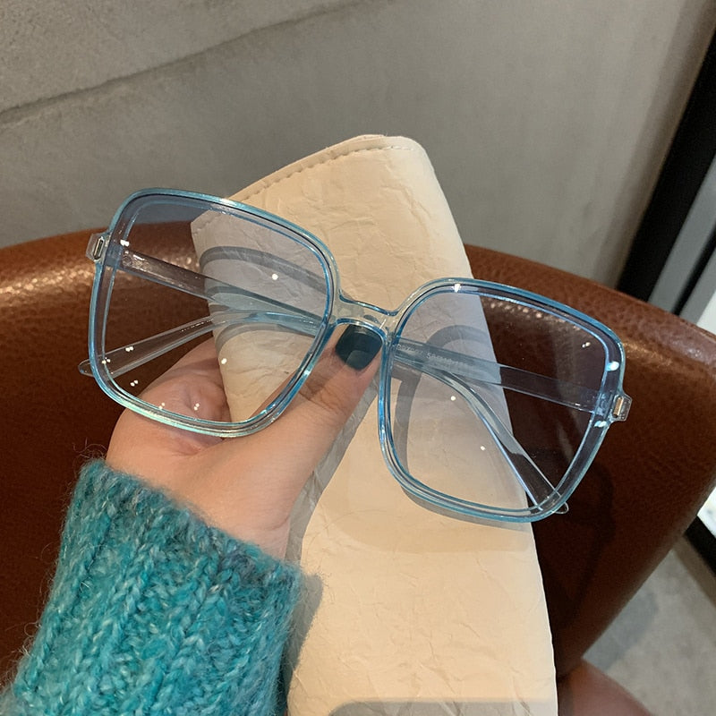 Square Woman Retro Vintage Gradient Sunglasses