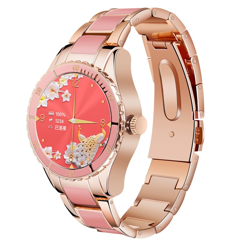 Elegant Women Dial Call Custom Watch Face Dignified Lady Smartwatch