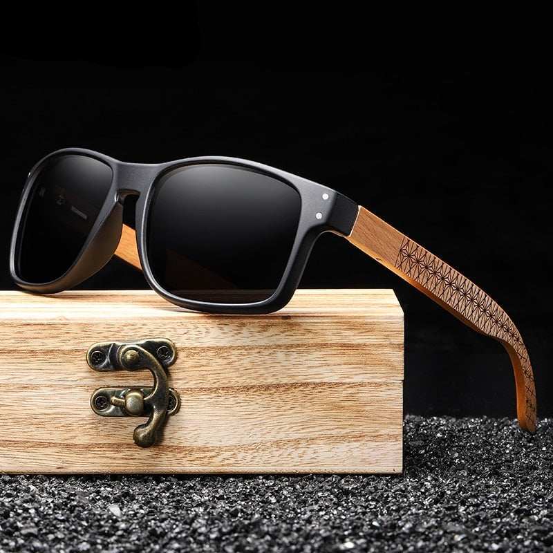 Brand Design Beech wood Handmade Men Polarized Sunglasses