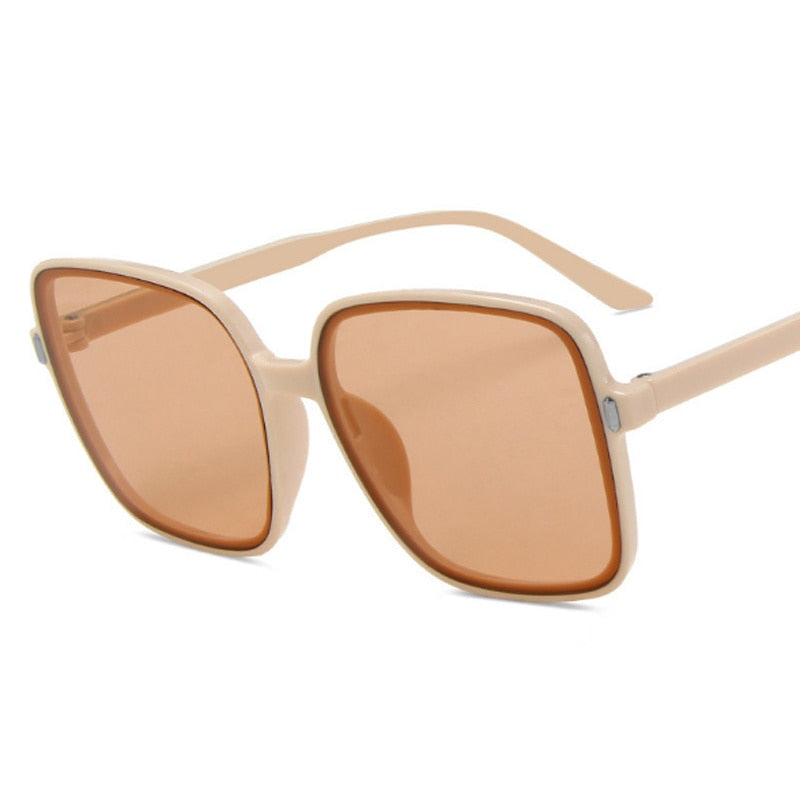 Square Woman Retro Vintage Gradient Sunglasses