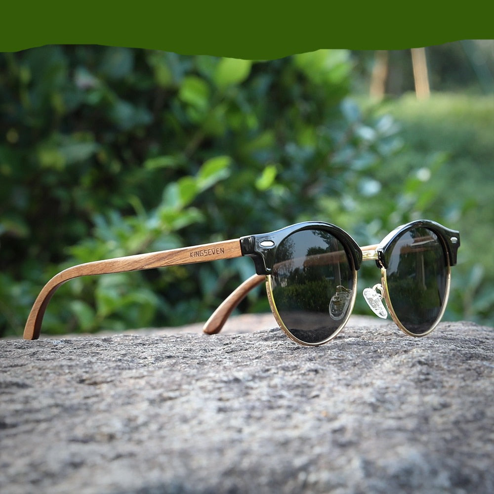 Handmade High Quality Black Walnut Wood Polarized Sunglasses